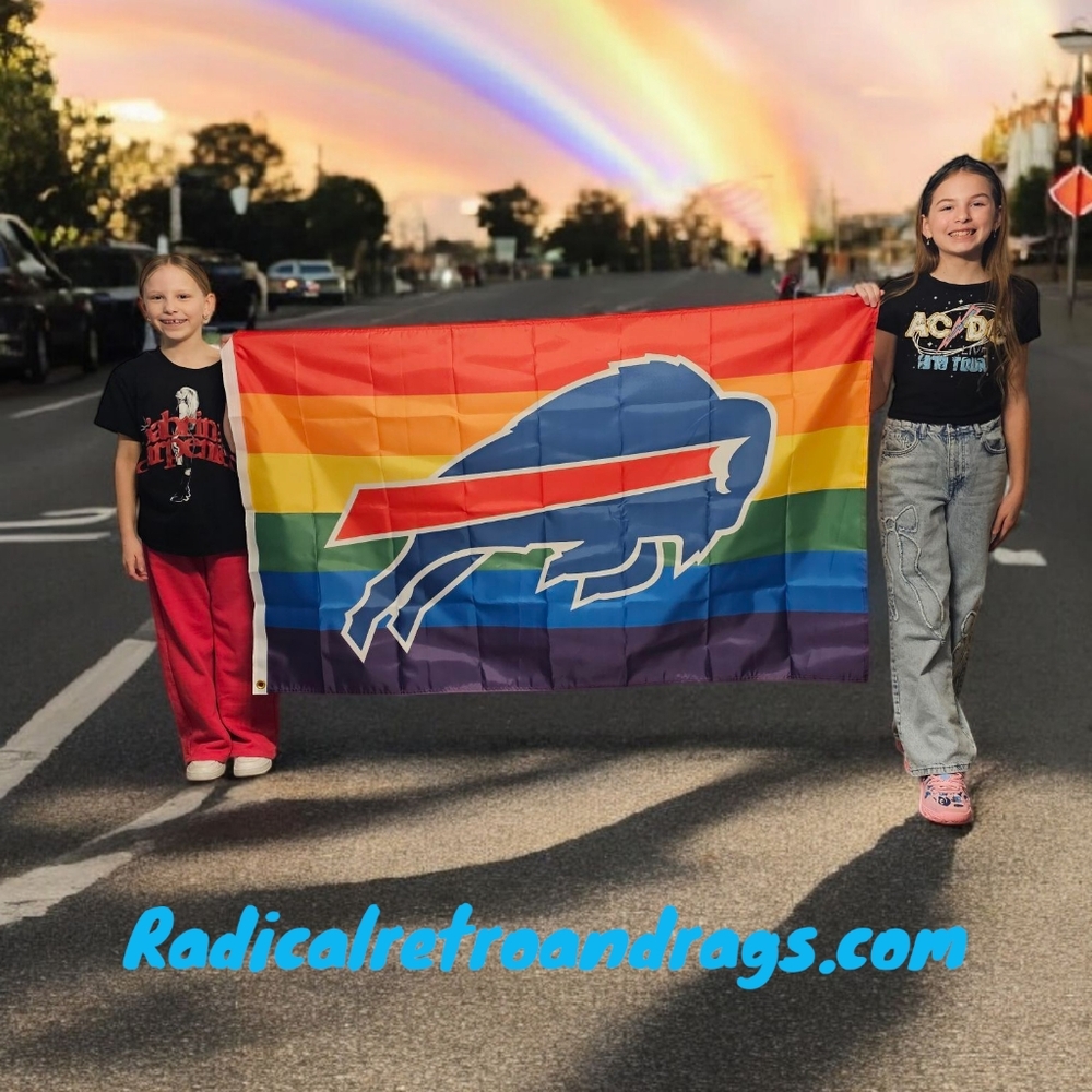 Buffalo Bills Pride Flag Banner 3 x 5 New Limited